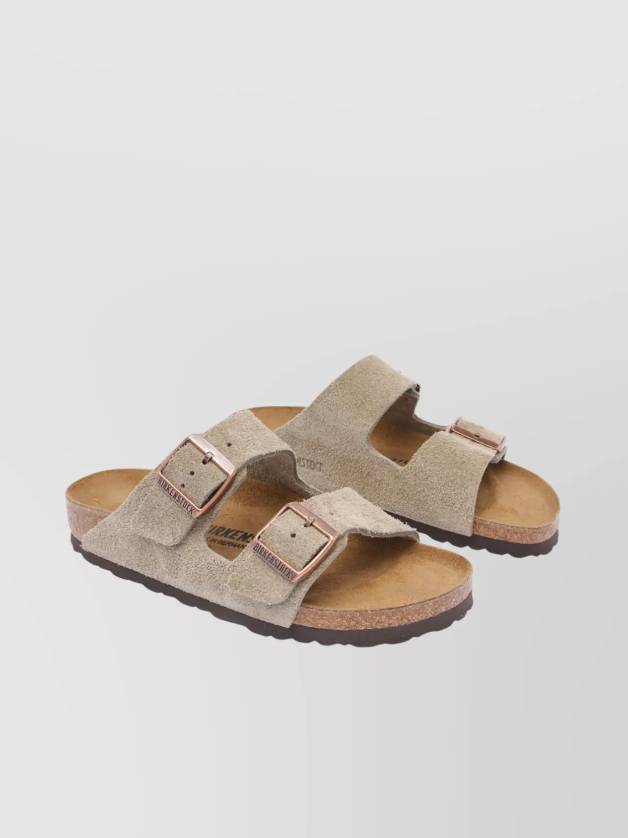 Birkenstock Arizona Narrow Fit Leather Suede Footbed Sandal