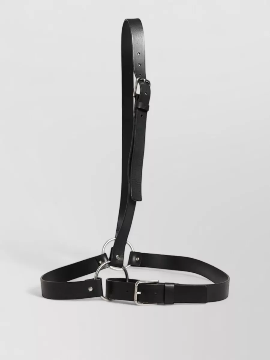 Dolce&Gabbana leather double strap belt