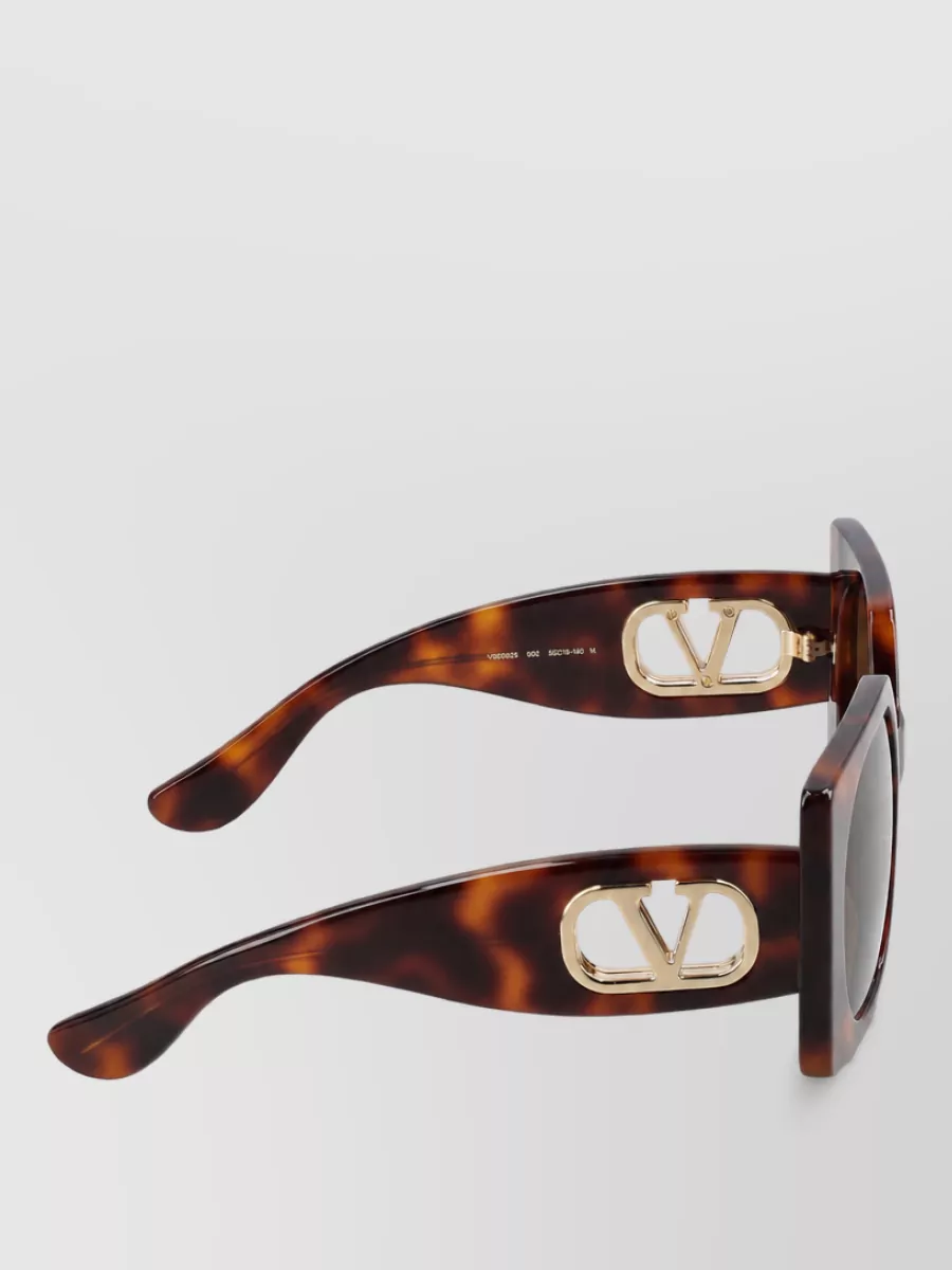Valentino Garavani Acetate Rectangular Sunglasses
