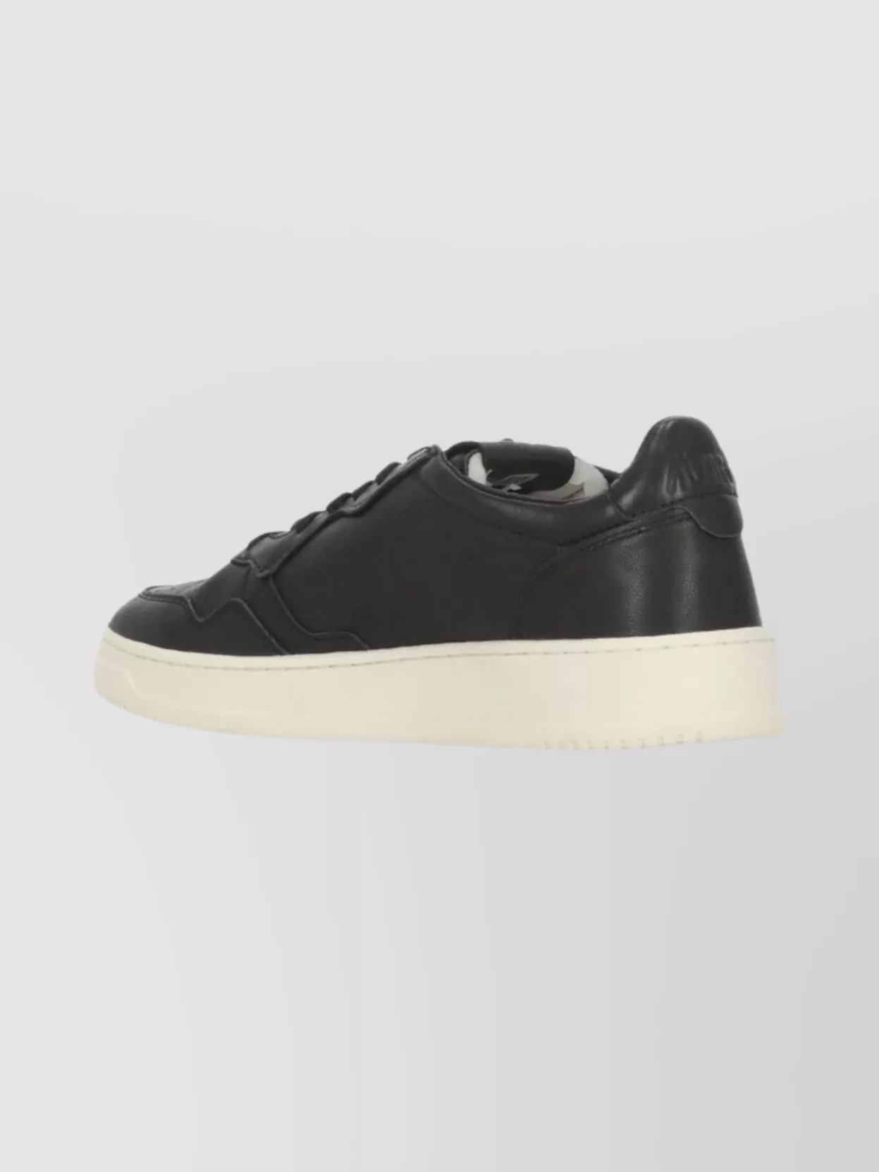 Autry Low-top Nappa Leather Sneakers With Rounded Toe In Black