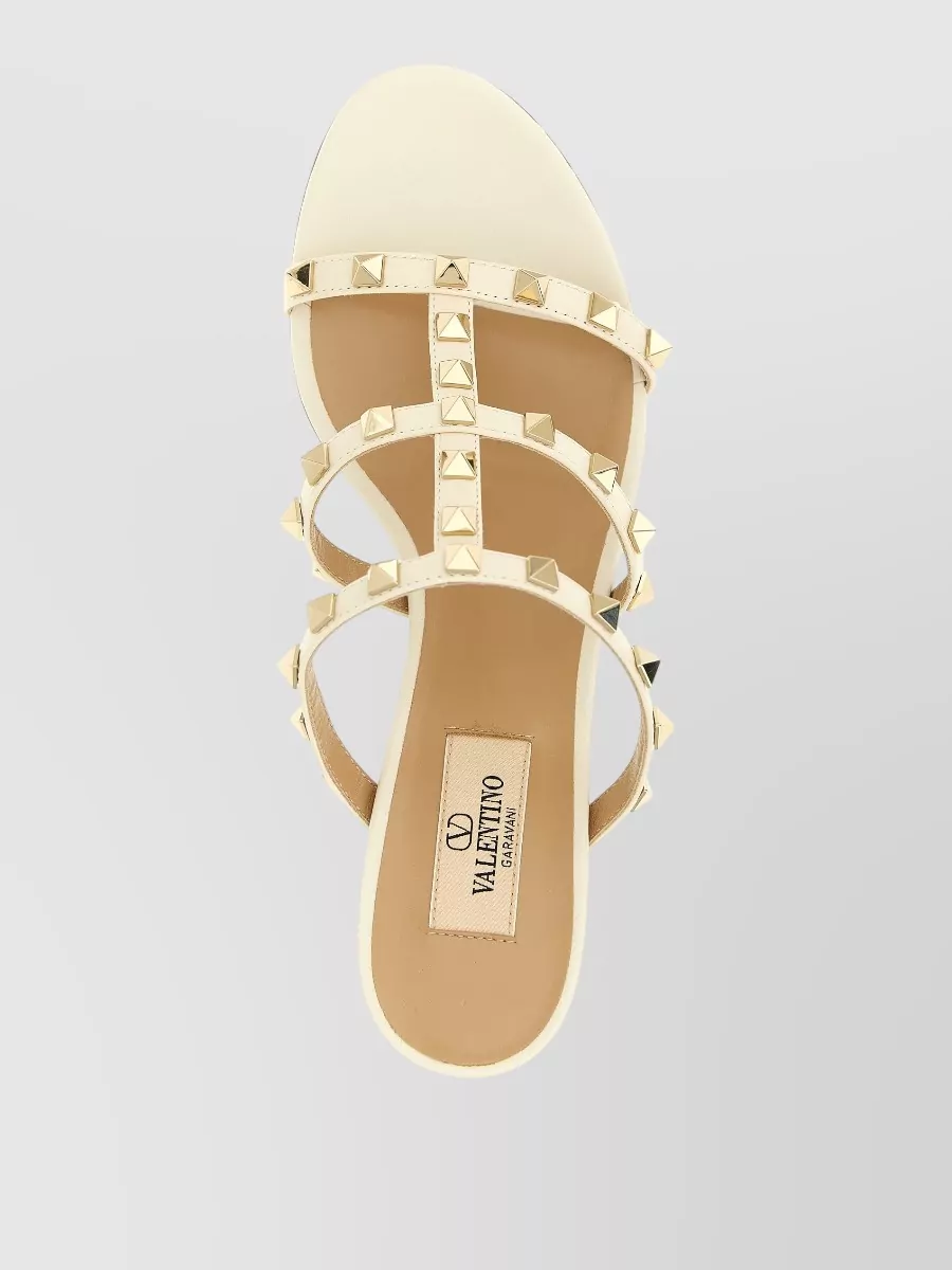 Valentino Garavani Rockstud Sandals Block Heel Open Toe