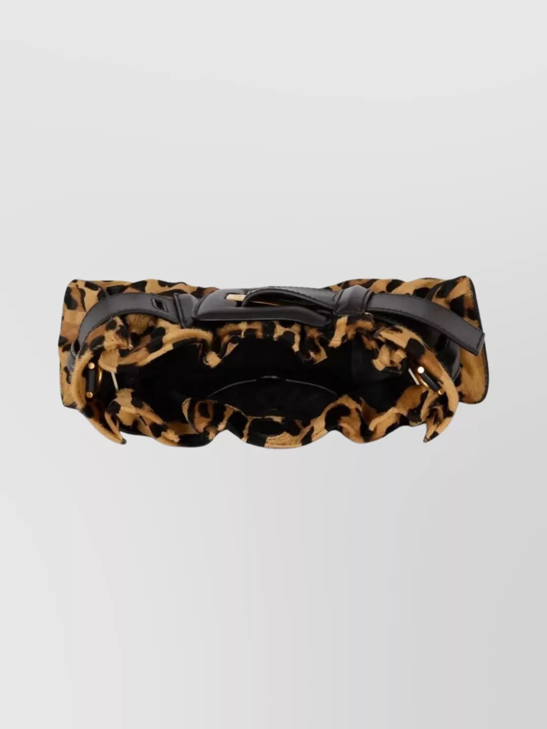 Balmain Mini Leopard Print Shoulder Bag