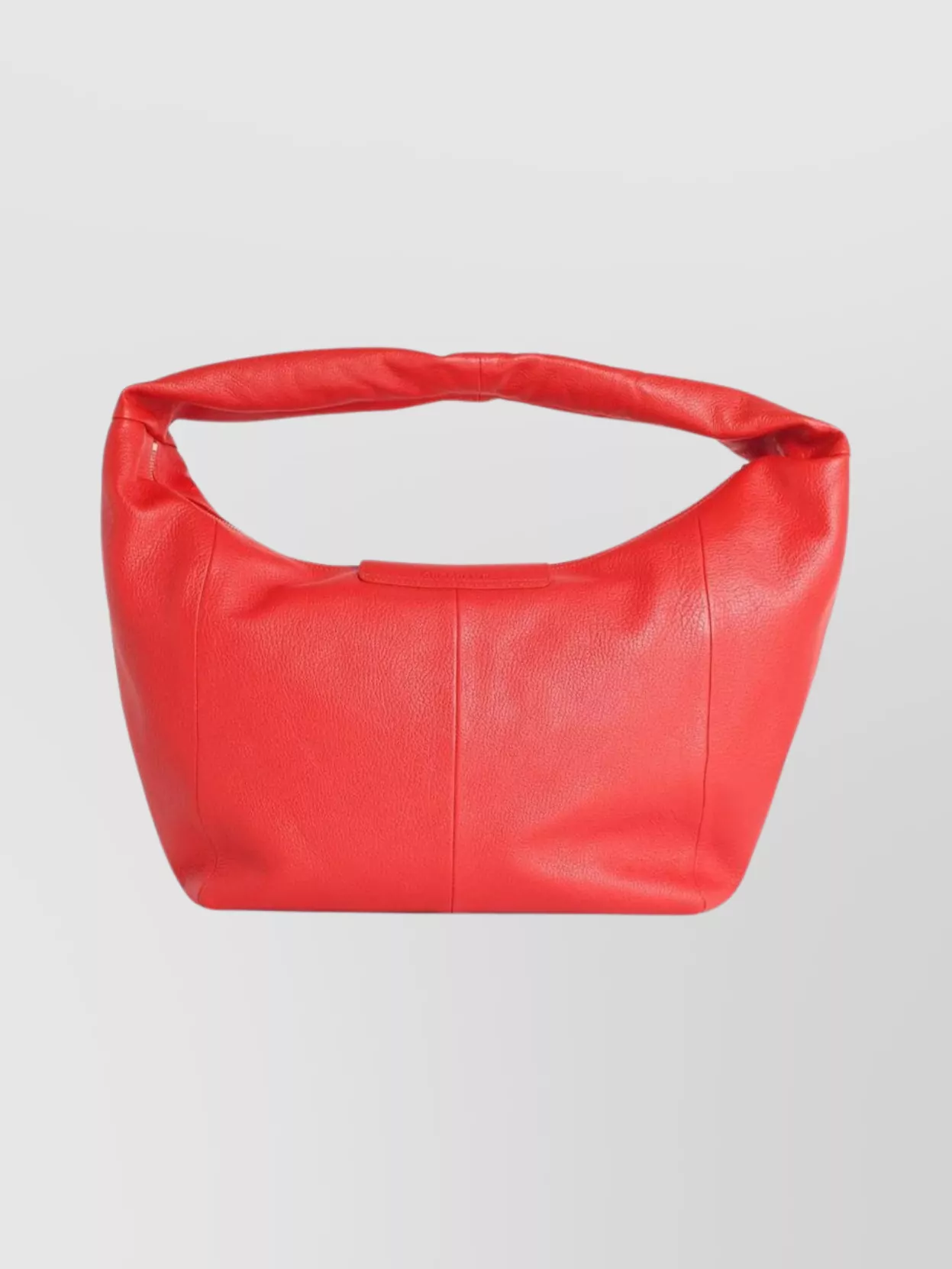 Longchamp Soft Leather Hobo Bag With Top Handle In Red