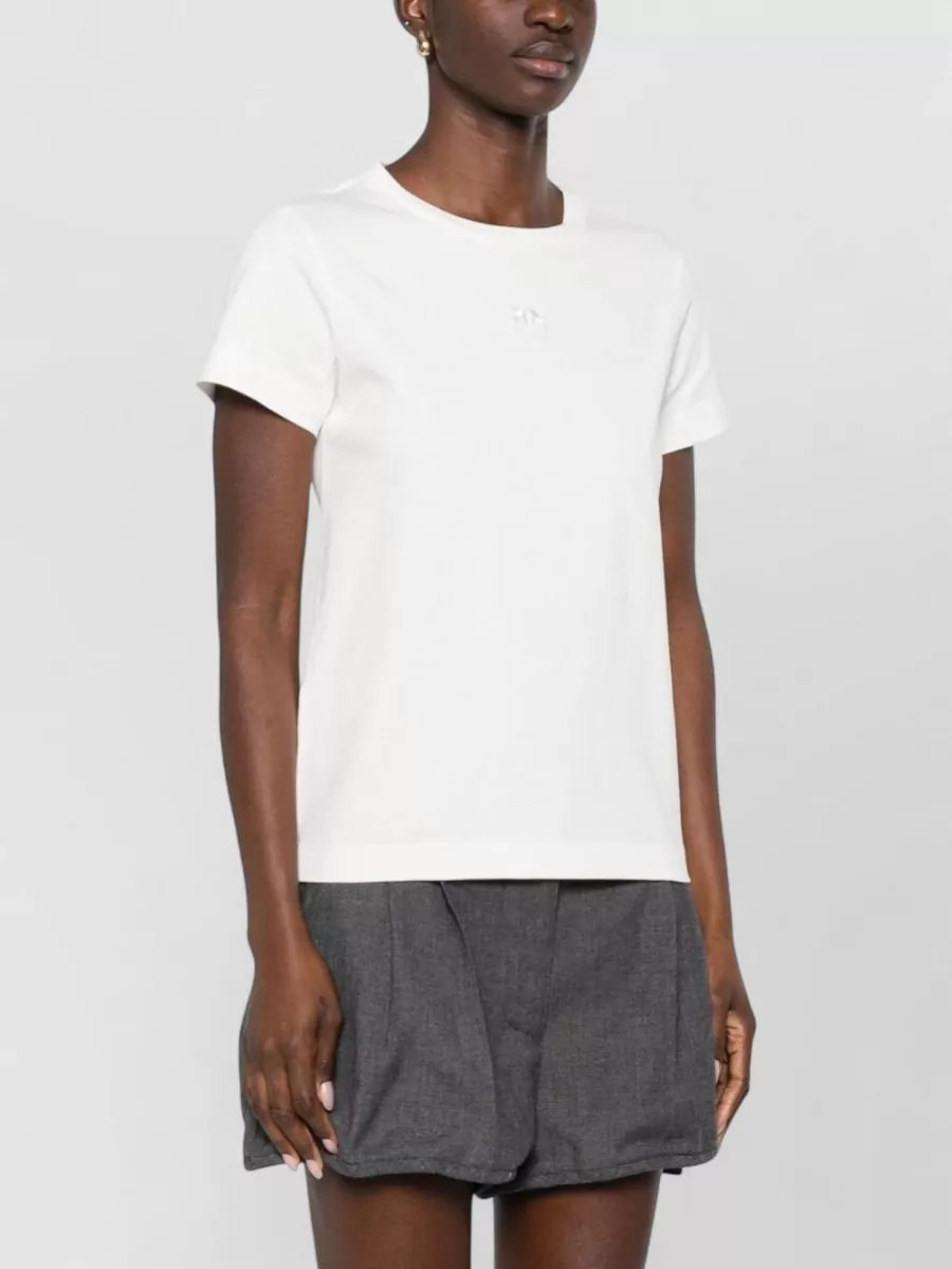 Pinko Crew Neck Nylon Silk Blend Top