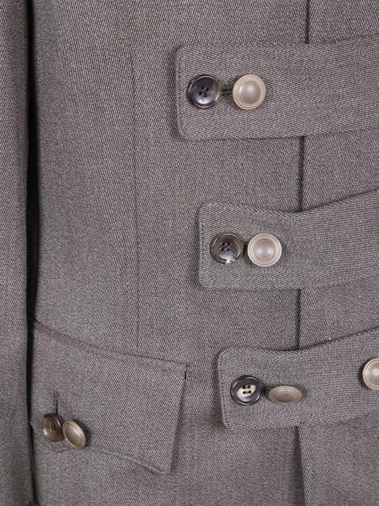 Comme Des Garçons Jacket With Flap Pockets And Mandarin Collar