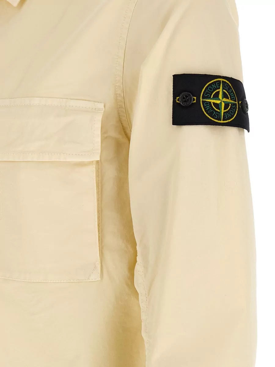 Stone Island 1200013 Overshirt Long Sleeves Buttoned Collar