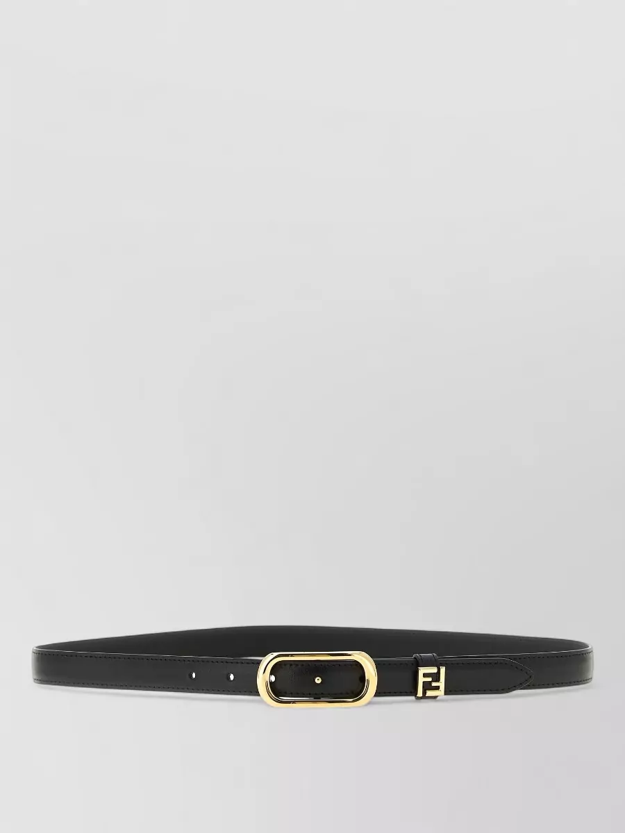 Fendi leather thin belt