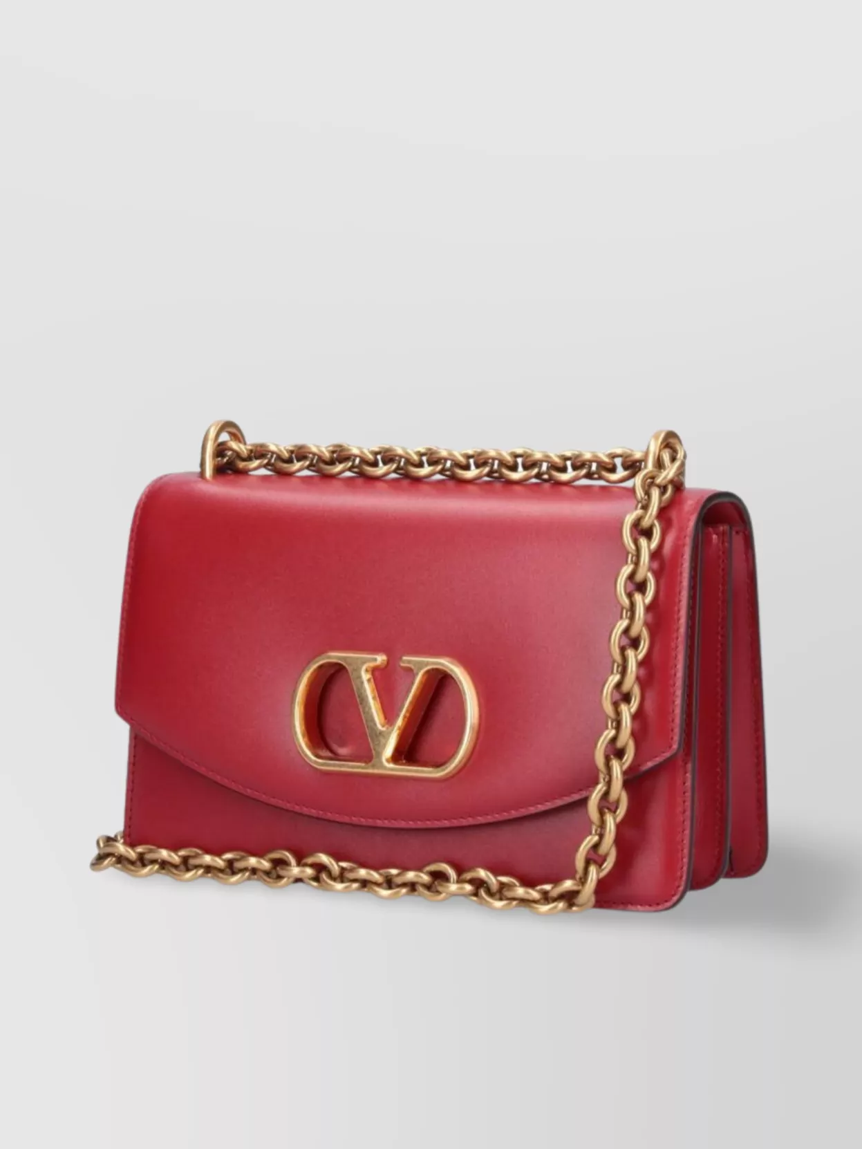 Valentino Chain Strap Shoulder Bag With Gold-tone Hardware In Pink
