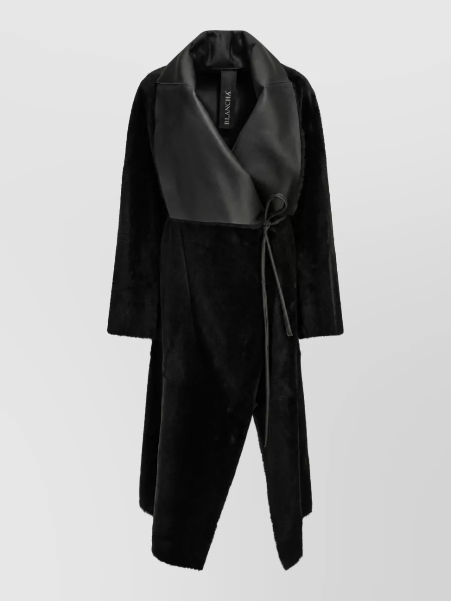 Blancha leather coat