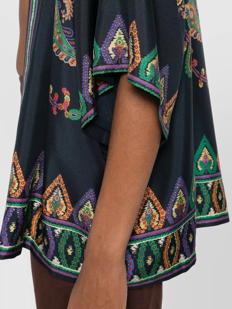 Etro Kesa Jacket Open Front Paisley Embroidery