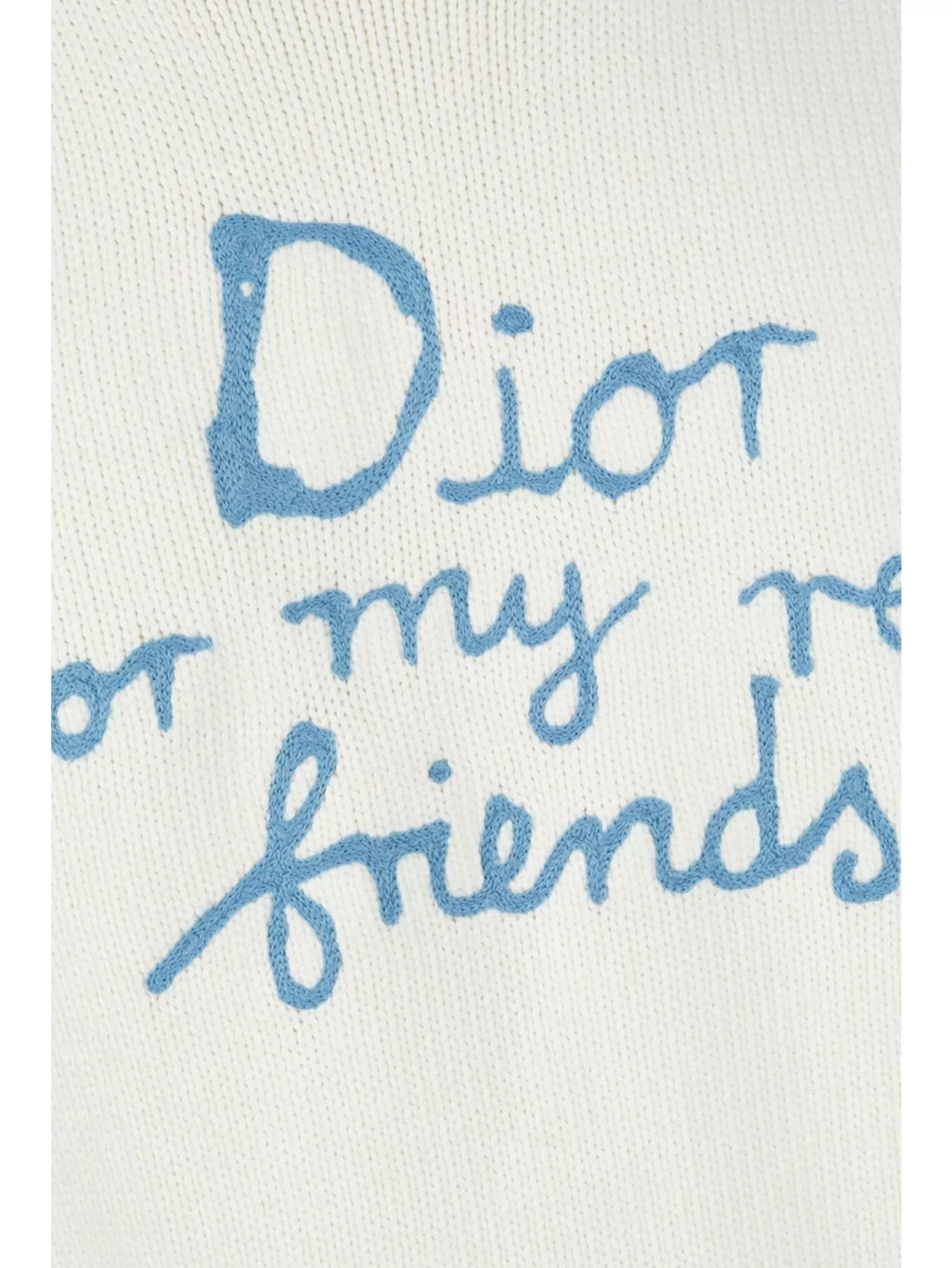 Christian Dior Crew Neck Graphic Print Sweater