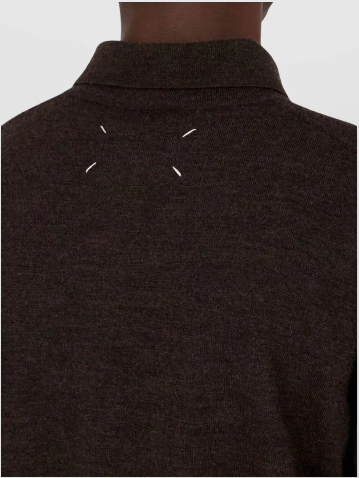 Maison Margiela Knitted Polo Shirt Elbow Patches