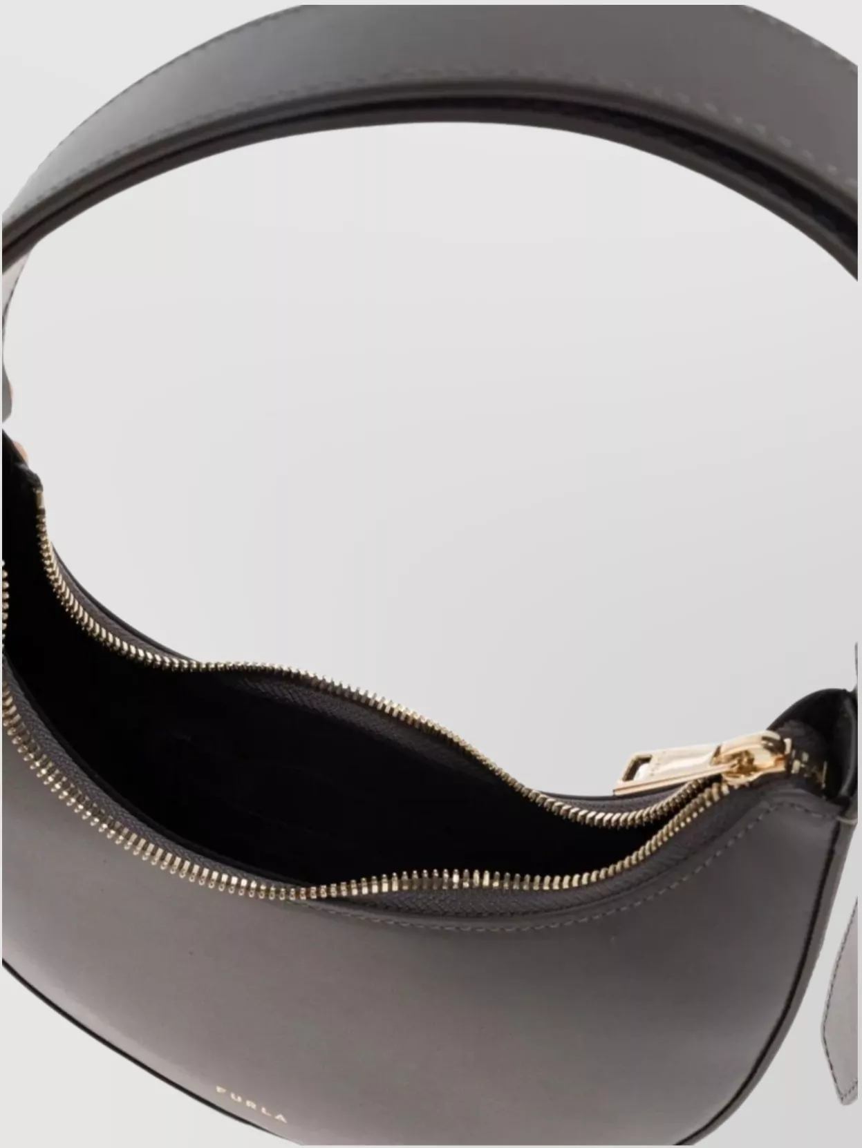 Furla Mini Shoulder Bag With Curved Top Handle
