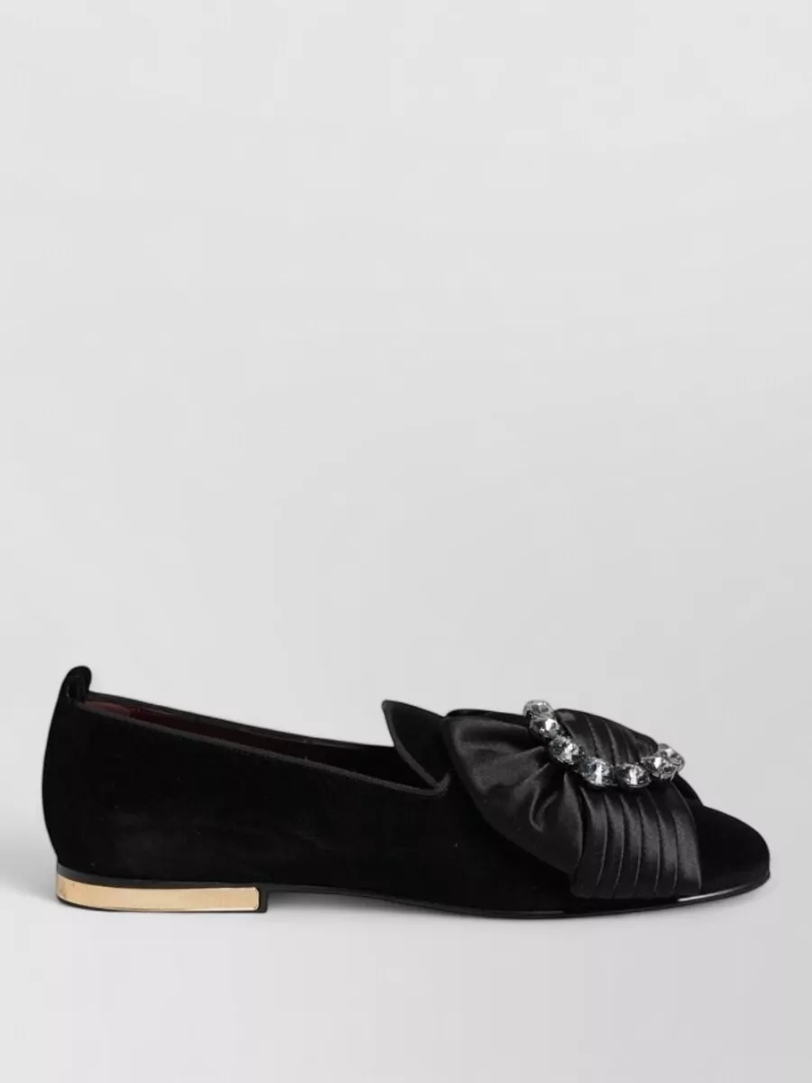 Dolce&Gabbana Crystal-Embellished Slip-On Loafers