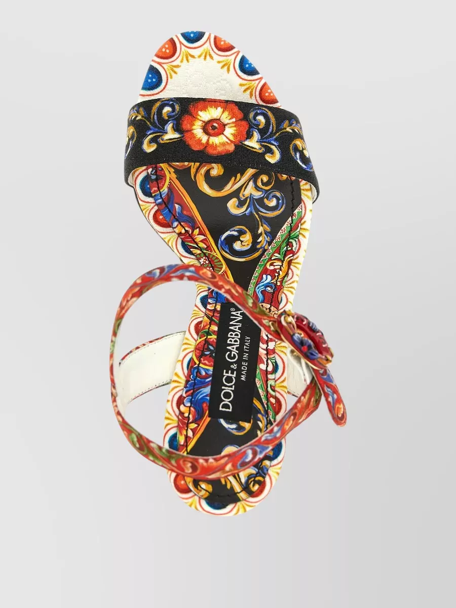 Dolce&Gabbana Printed Platform Sandals