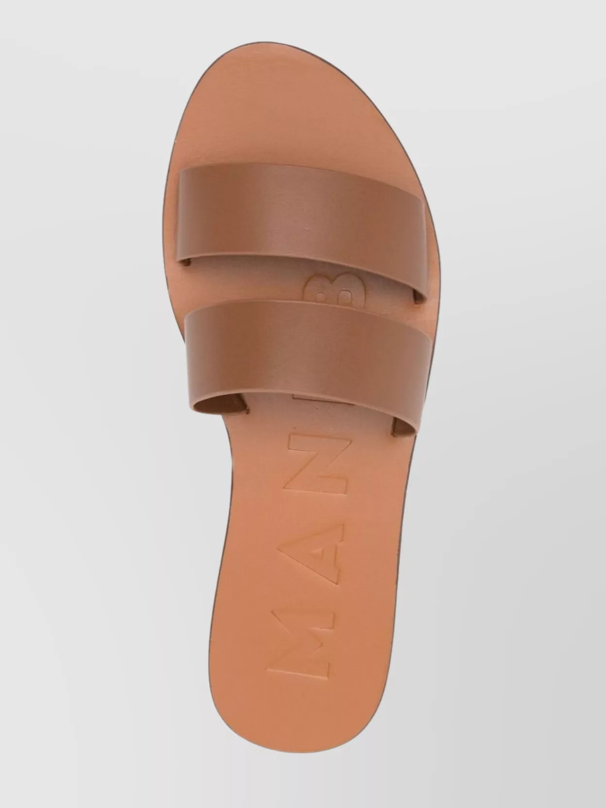 Manebi Almond Open Toe Cut-out Detailing Double Strap In Pink