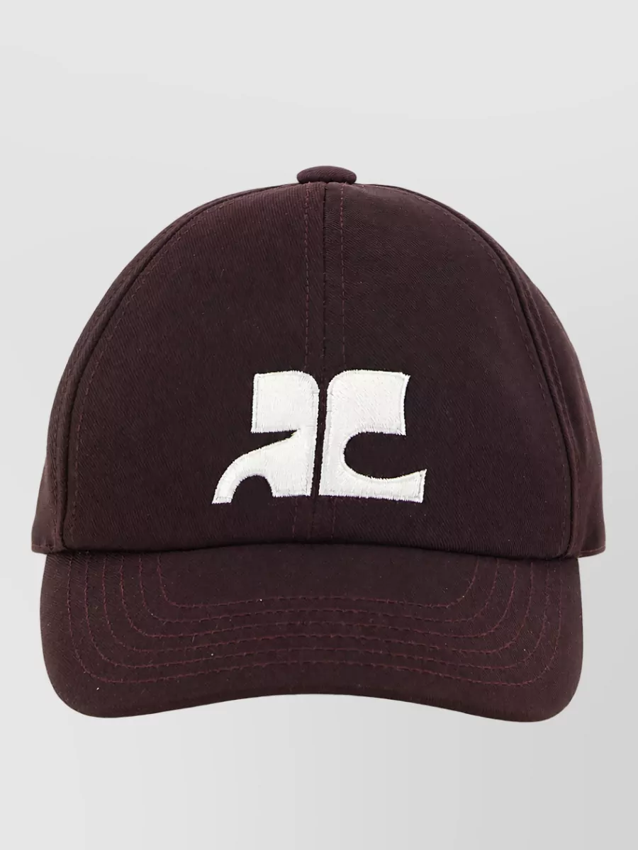 Courrèges Cotton Logo Baseball Cap
