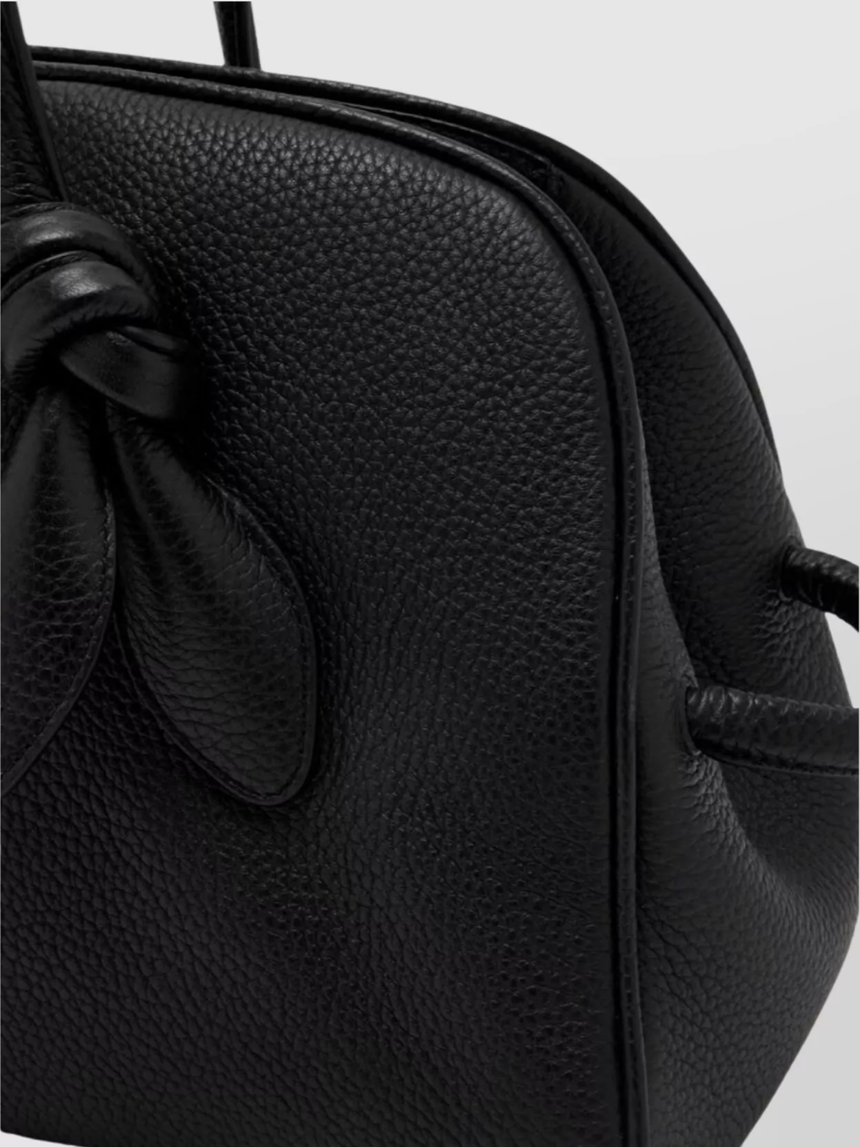 Jacquemus Knotted Detail Leather Tote Bag