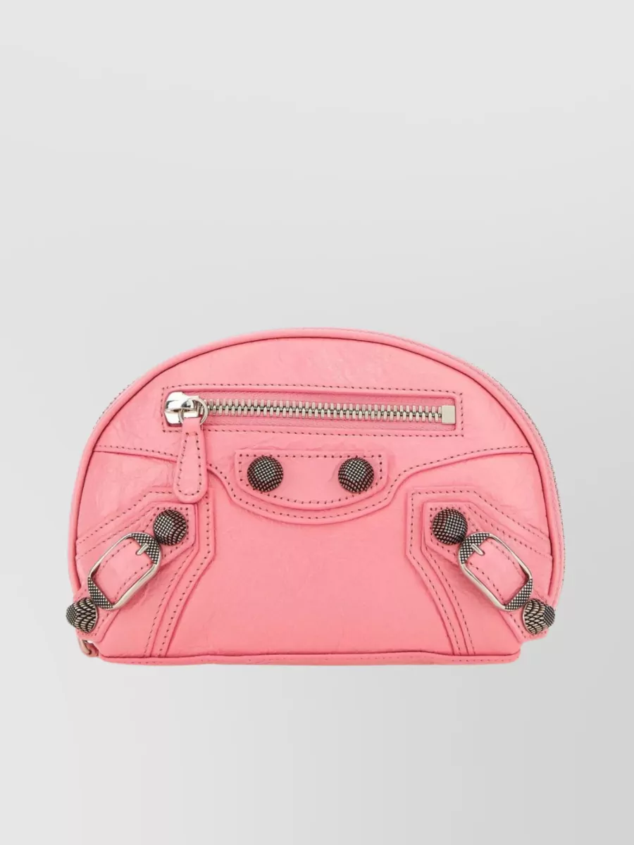 Shop Balenciaga Le Cagole Xs Leather Beauty Case In Pink