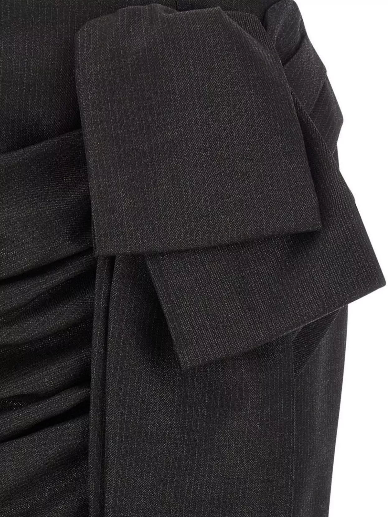 Pinko Asymmetric Hem Skirt Bow Detail