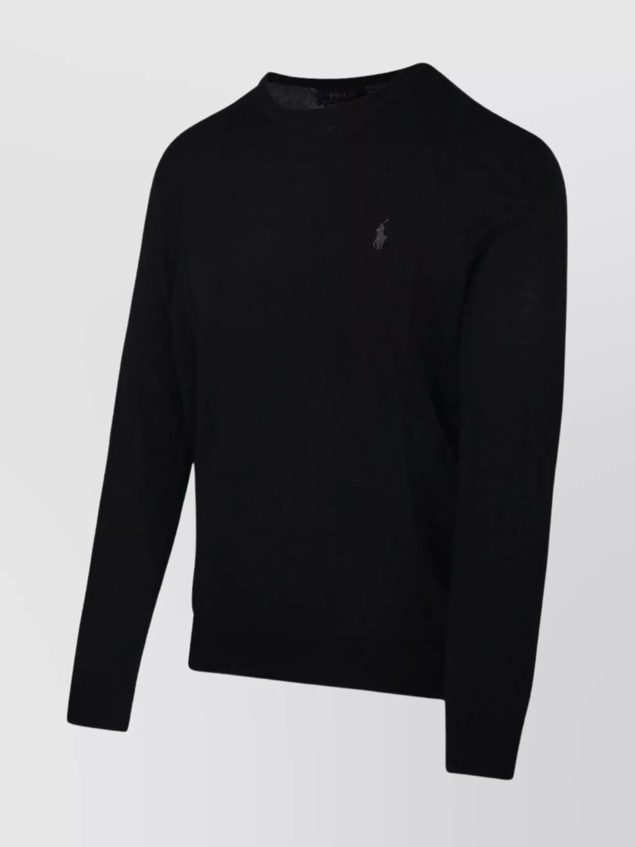 Ralph Lauren Crew Neck Long Sleeve Sweater With Ribbed Cuffs