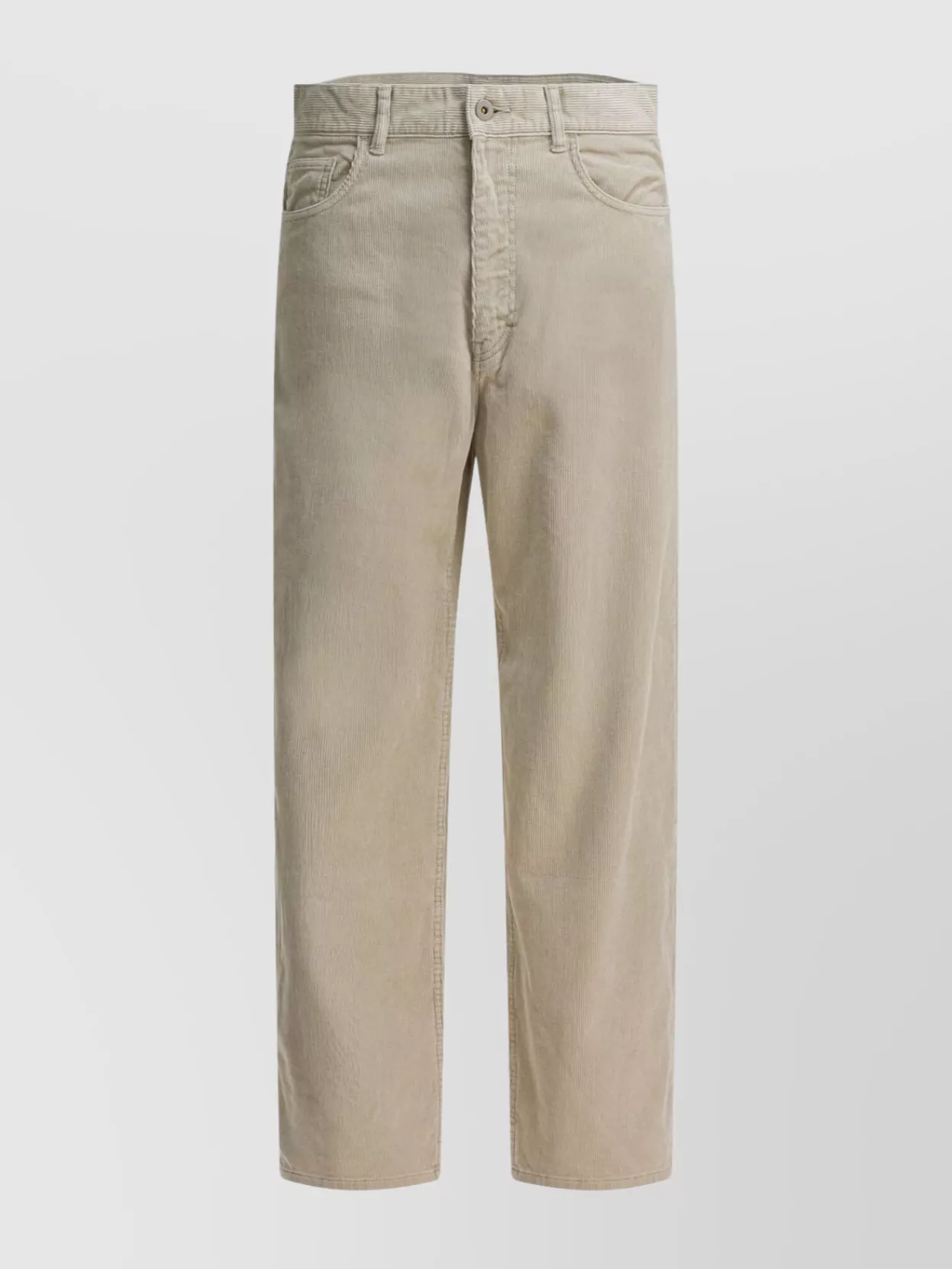 Auralee Tailored Trousers With Belt Loops And Pockets In Animal Print