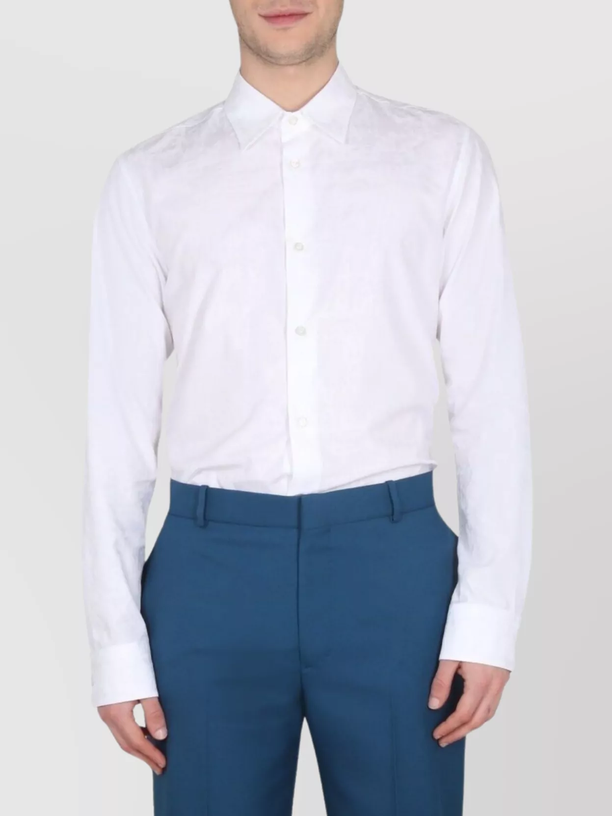 Alexander Mcqueen Logo Graffiti Shirt Featuring Back Pockets