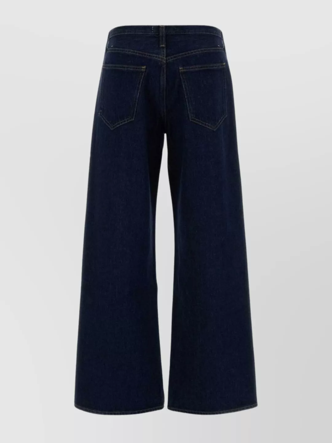 Agolde Wide-leg Denim Trousers Featuring Belt Loops In Blue