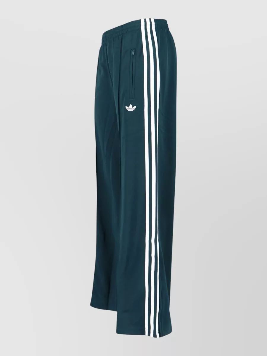 Adidas Straight Trousers Elastic Waistband Side Stripes