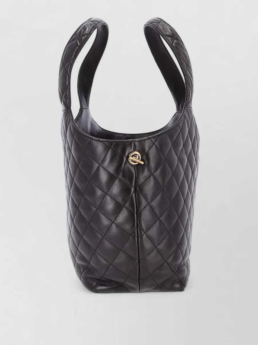 Saint Laurent Icare Medium Leather Tote Bag