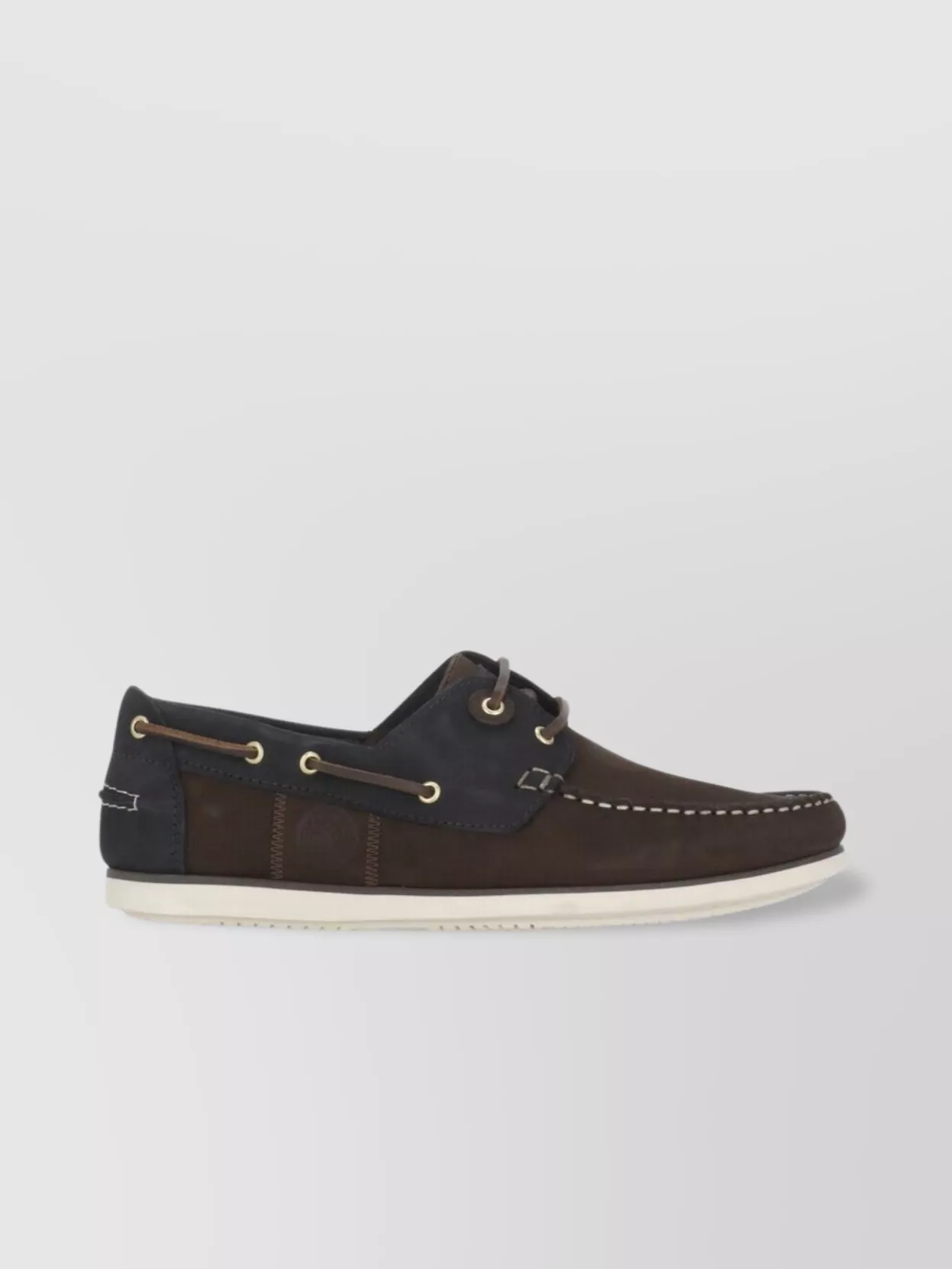 Barbour Loafers Leather Contrast Stitching