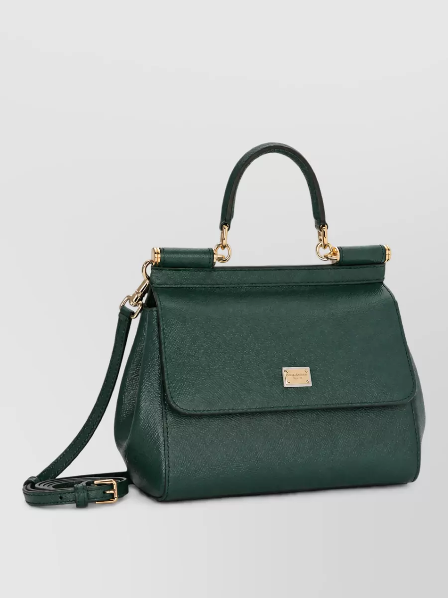 Dolce&Gabbana Sicily Medium Leather Shoulder Bag