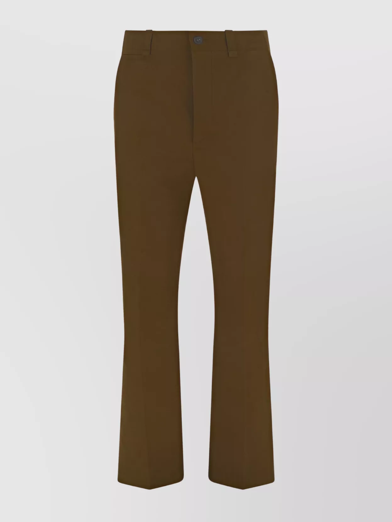 Saint Laurent Patterned Trousers With Pockets And Loops In Brown