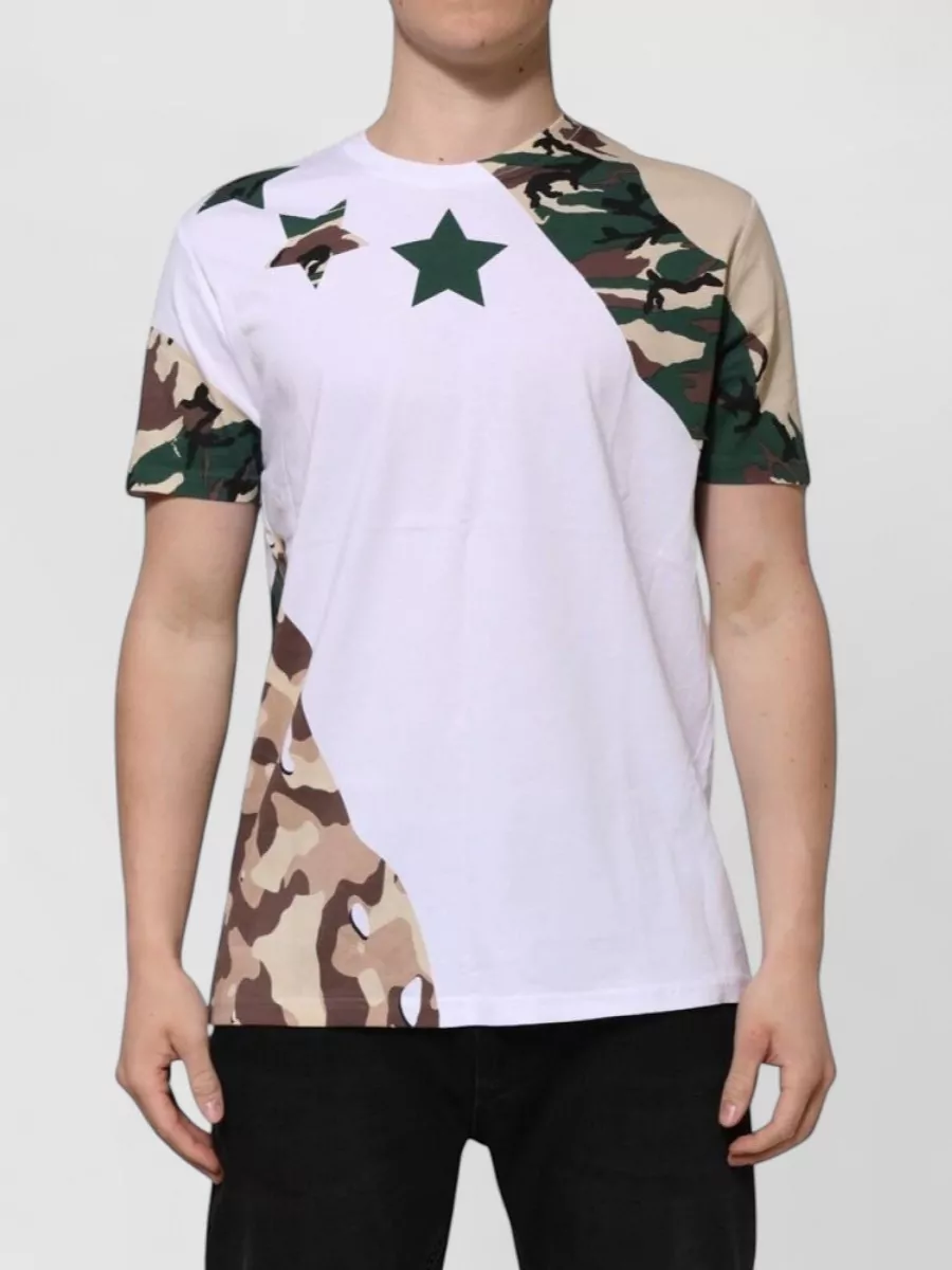 Dolce&Gabbana cotton camouflage printed crew neck t-shirt