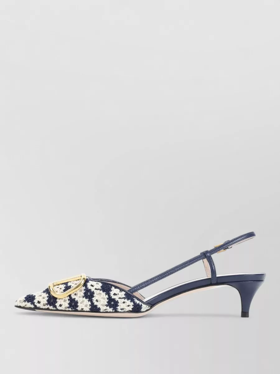 Valentino Garavani Crochet Slingback Pumps