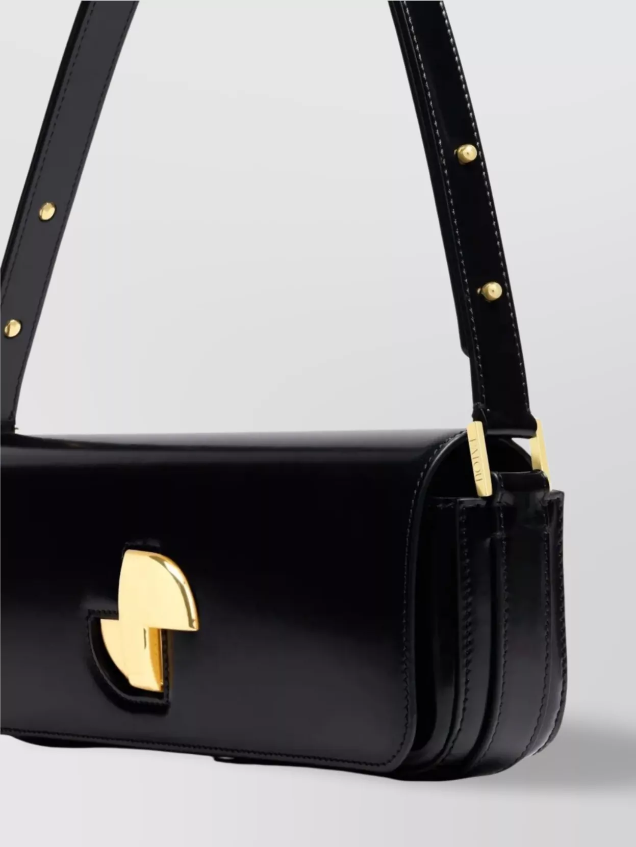 Patou The Lock Leather Shoulder Bag