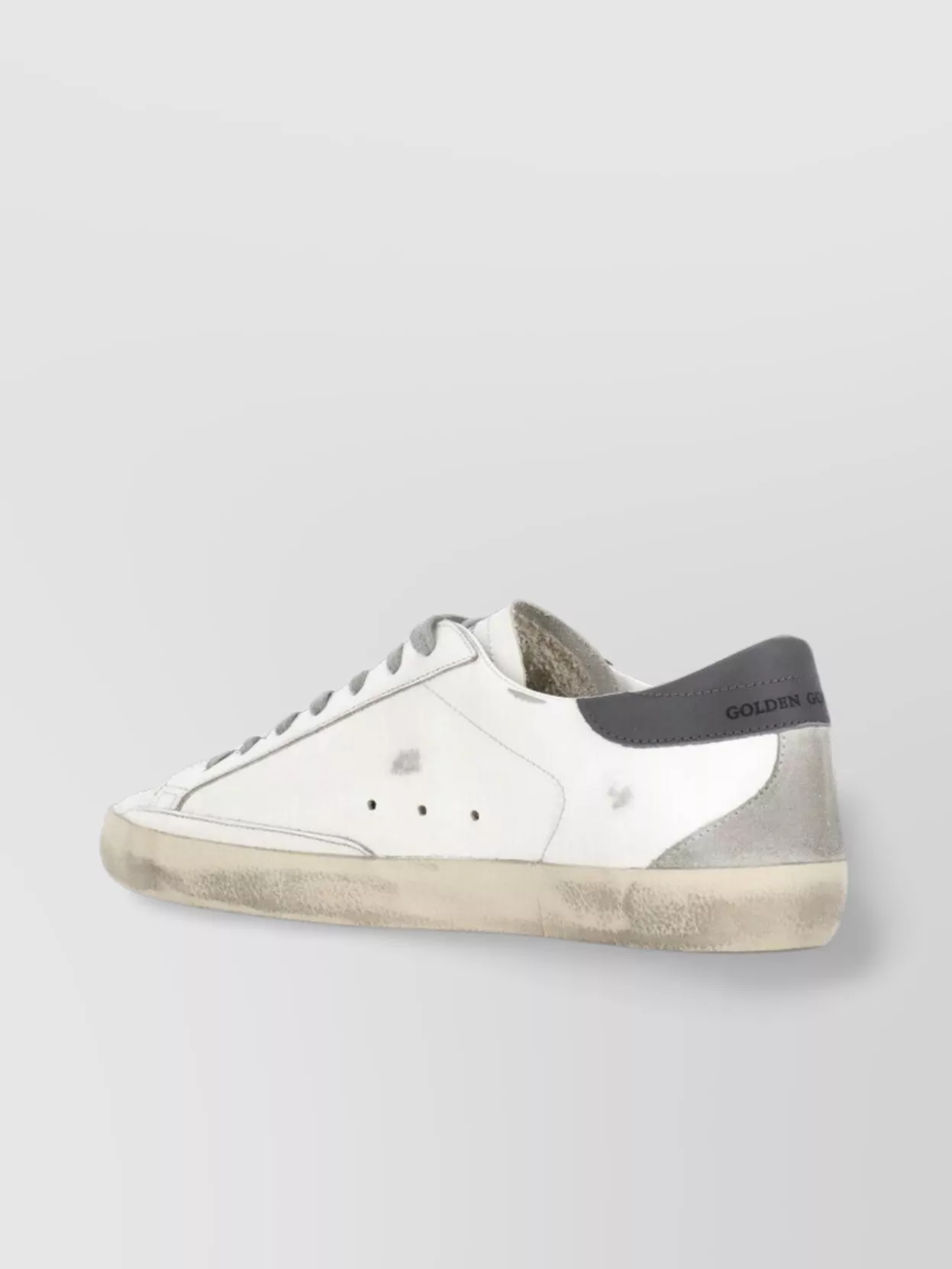 Golden Goose White Low Top Sneakers With Star Patch In Vintage Leather Woman