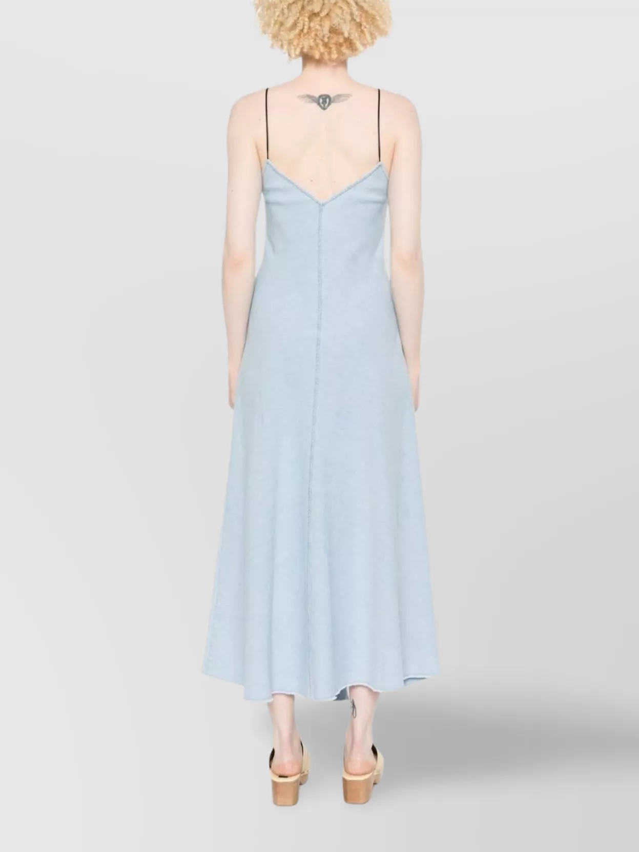 Forte Forte Cotton Midi Dress Flared Hem