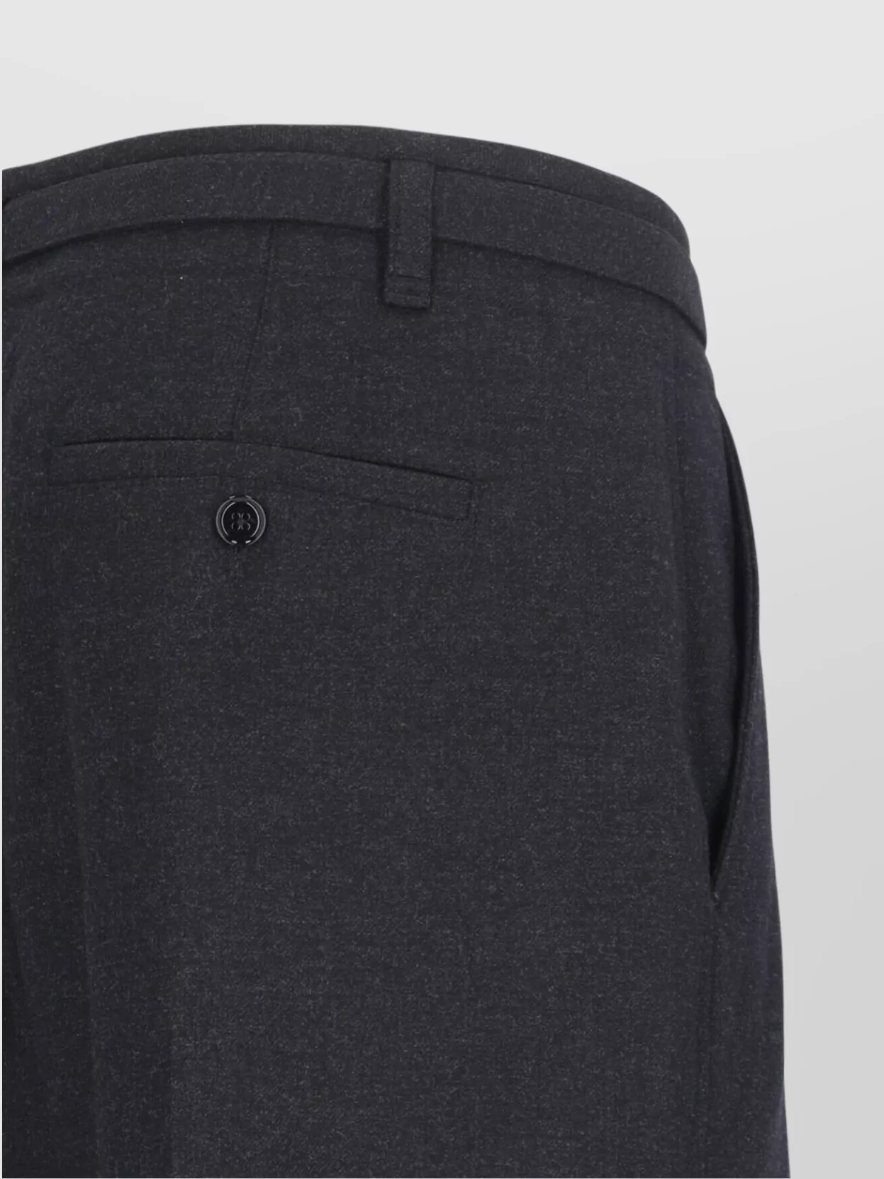 Shop Lemaire Straight Cut Trousers With Belt Loops And Pockets