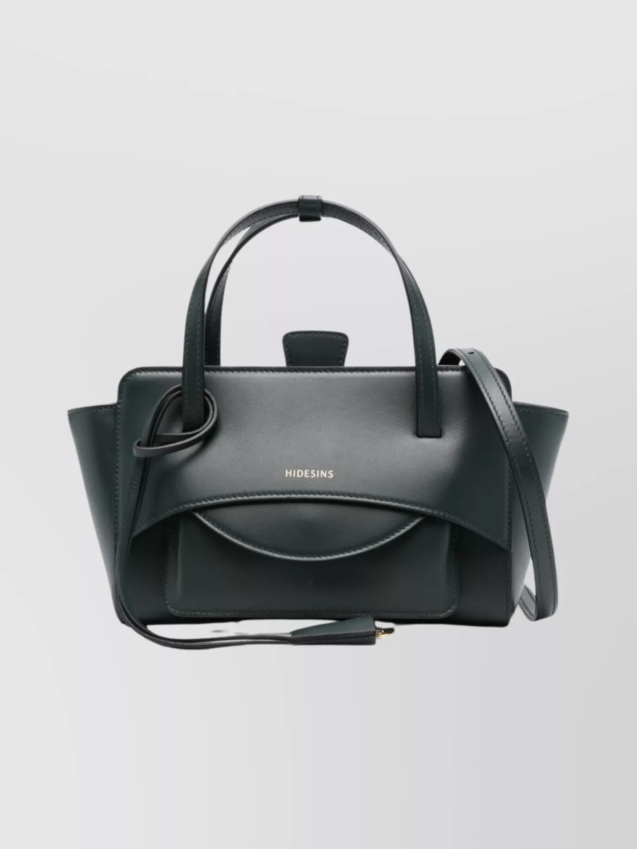 Hidesins Small Leather Tote Bag Flap