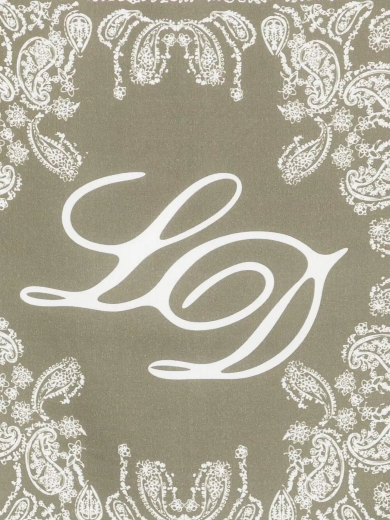 Les Deux Square Paisley Patterned Scarf Border Design