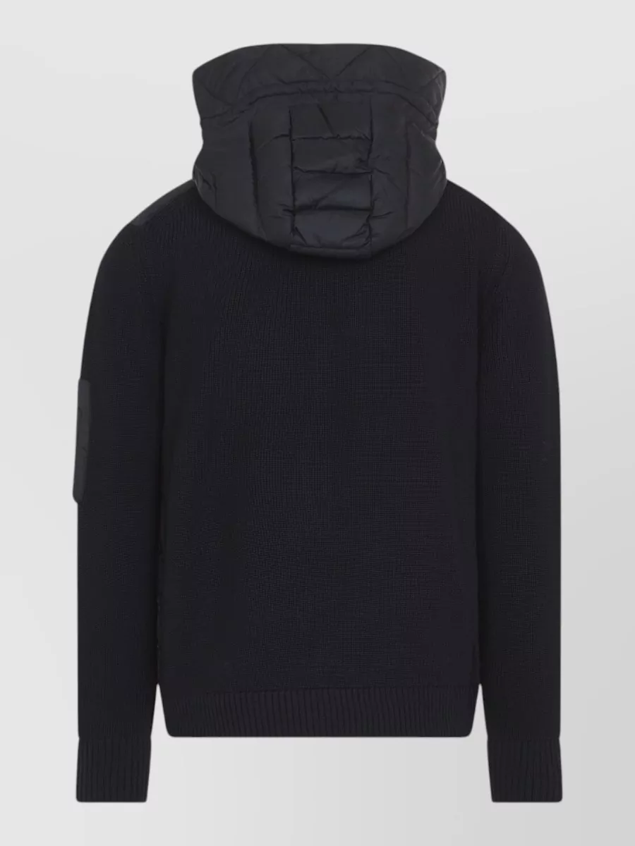 Moncler Down Quilted Hooded Cardigan
