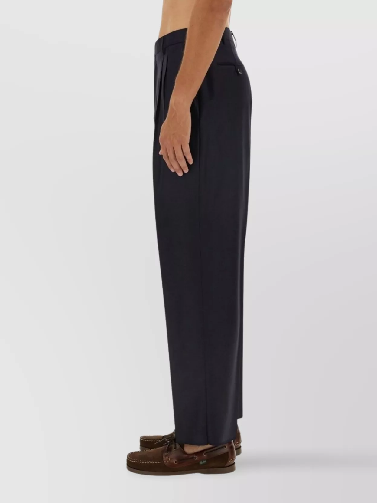 Etro Wool Pants Pleated Design