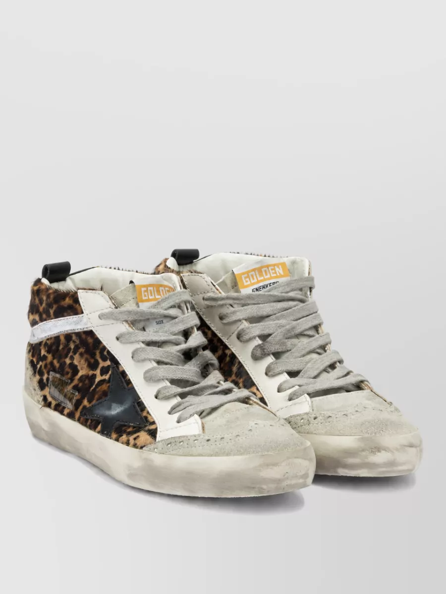 Golden Goose Leather Mid Star High-Top Sneakers