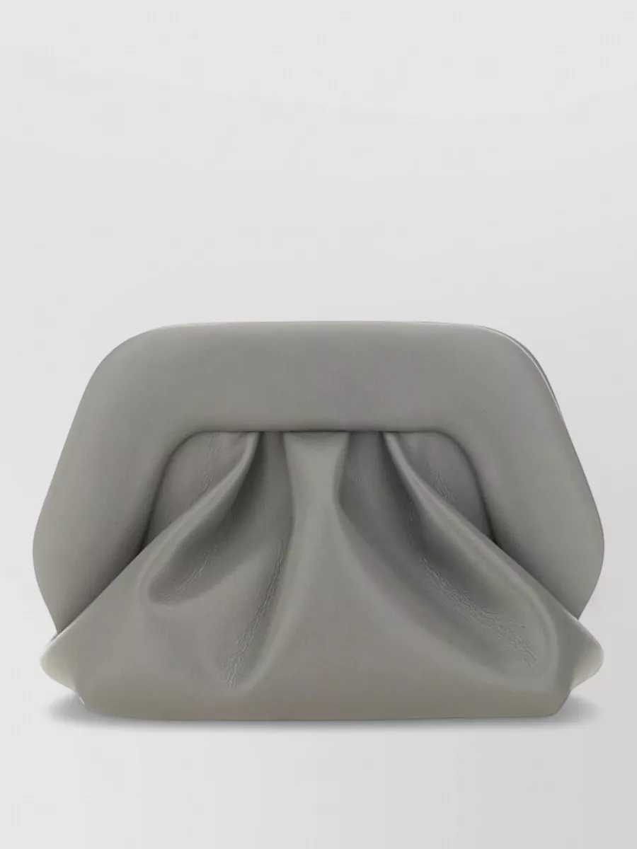 Themoirè Pleated Clutch Bag Detachable Strap In Pattern