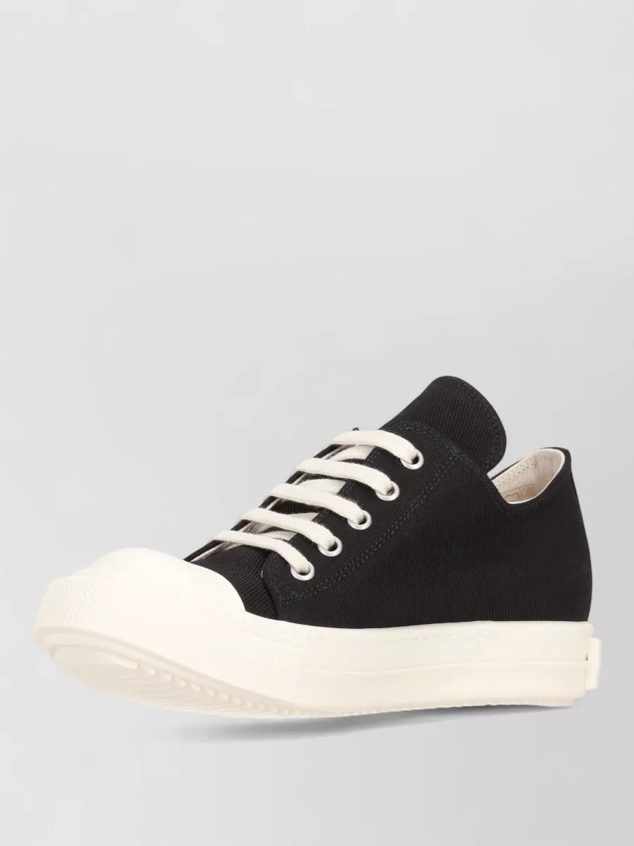 Rick Owens Cotton Low-Top Sneakers