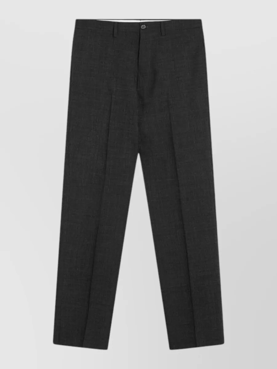 Prada Virgin wool straight-leg trousers