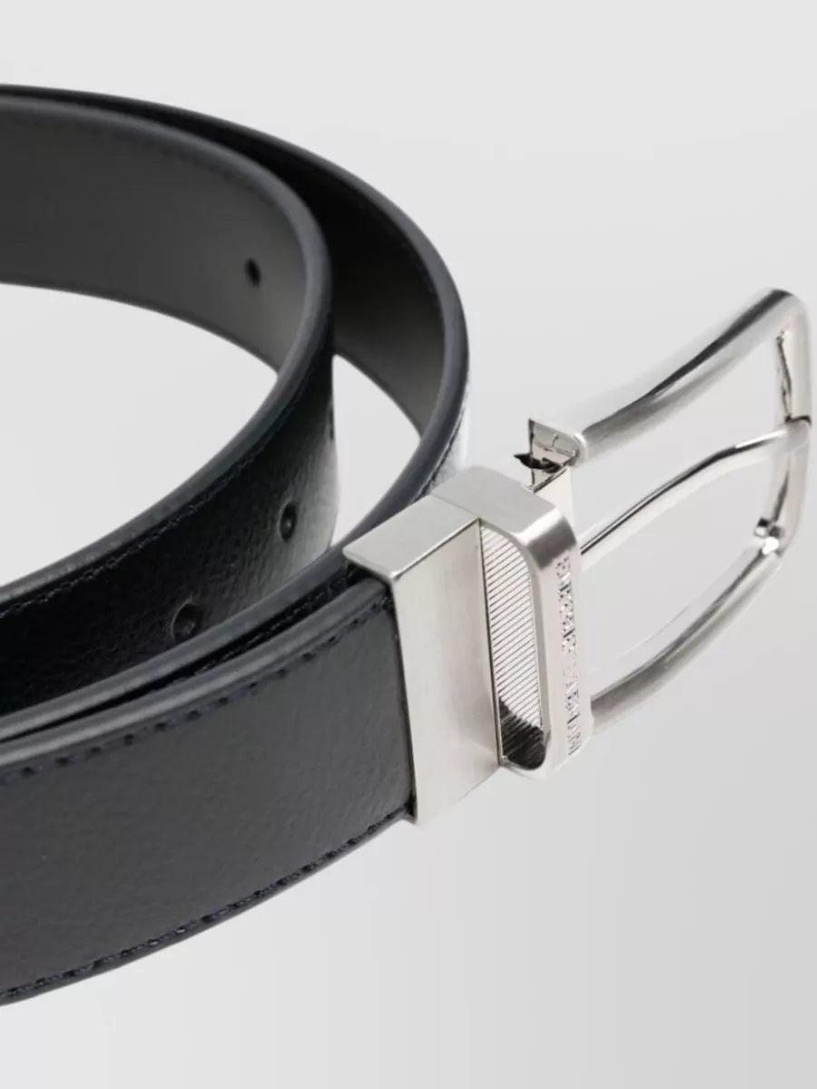 Emporio Armani Grained Leather Belt