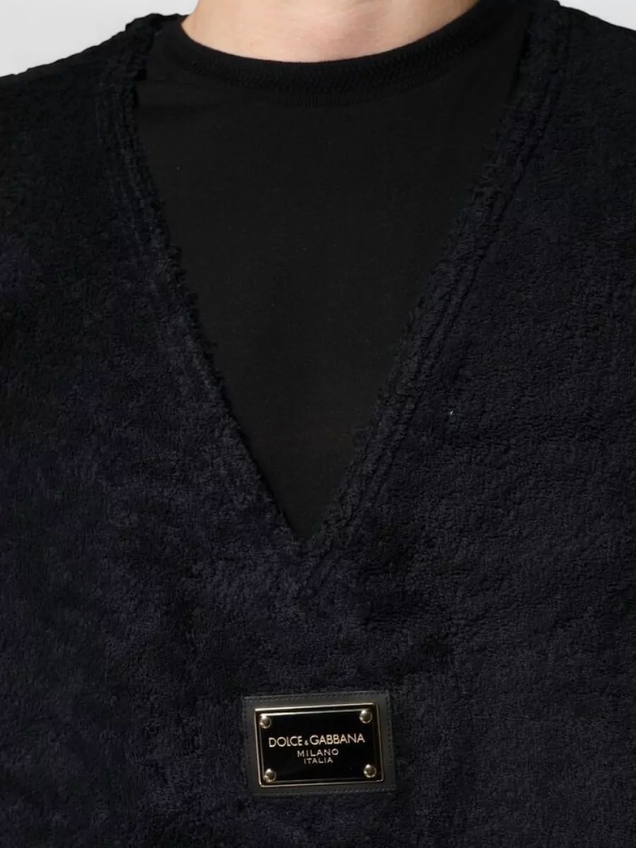 Dolce&Gabbana Cotton V-Neck Sweatshirt