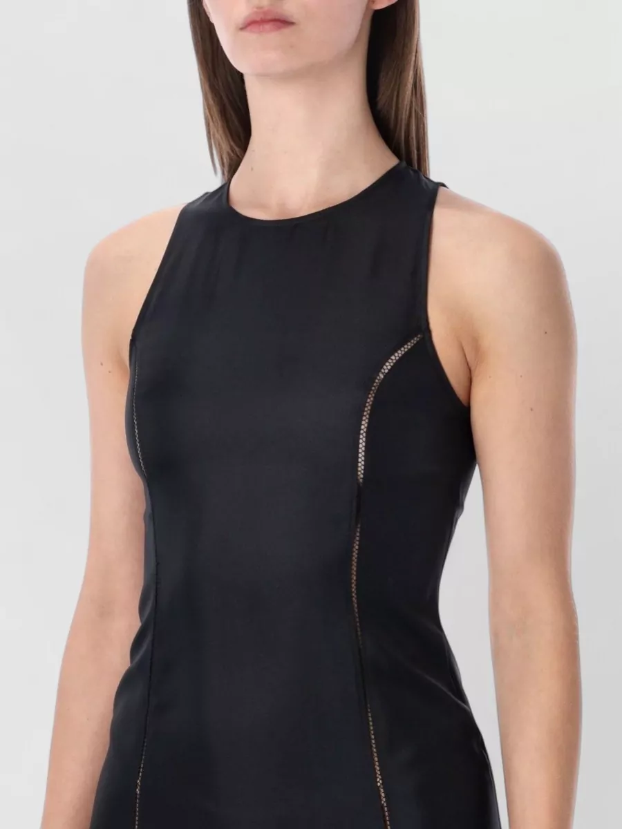 Loulou Silk Sleeveless Cutout Maxi Dress